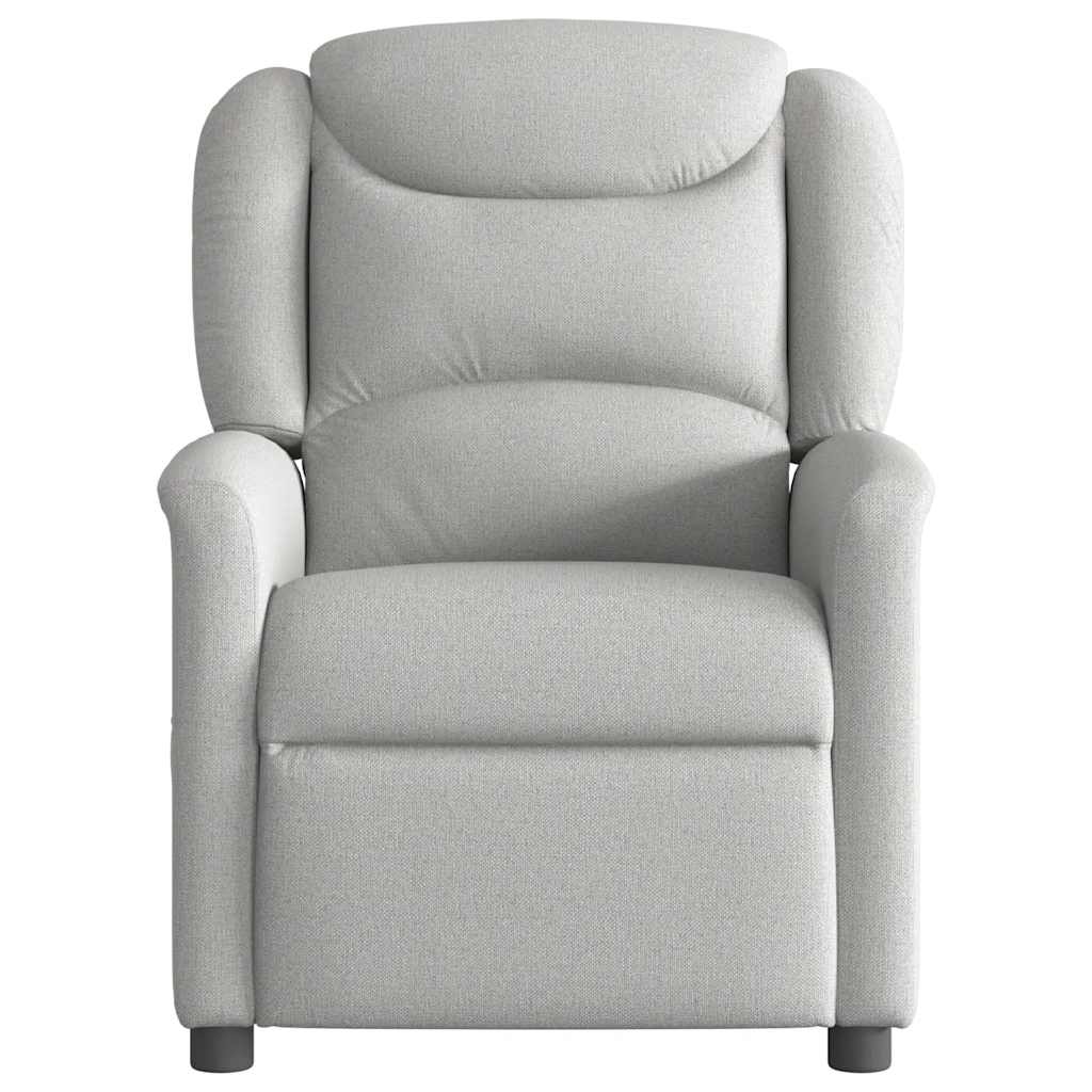 Fauteuil de massage inclinable gris nuage tissu - XIOS