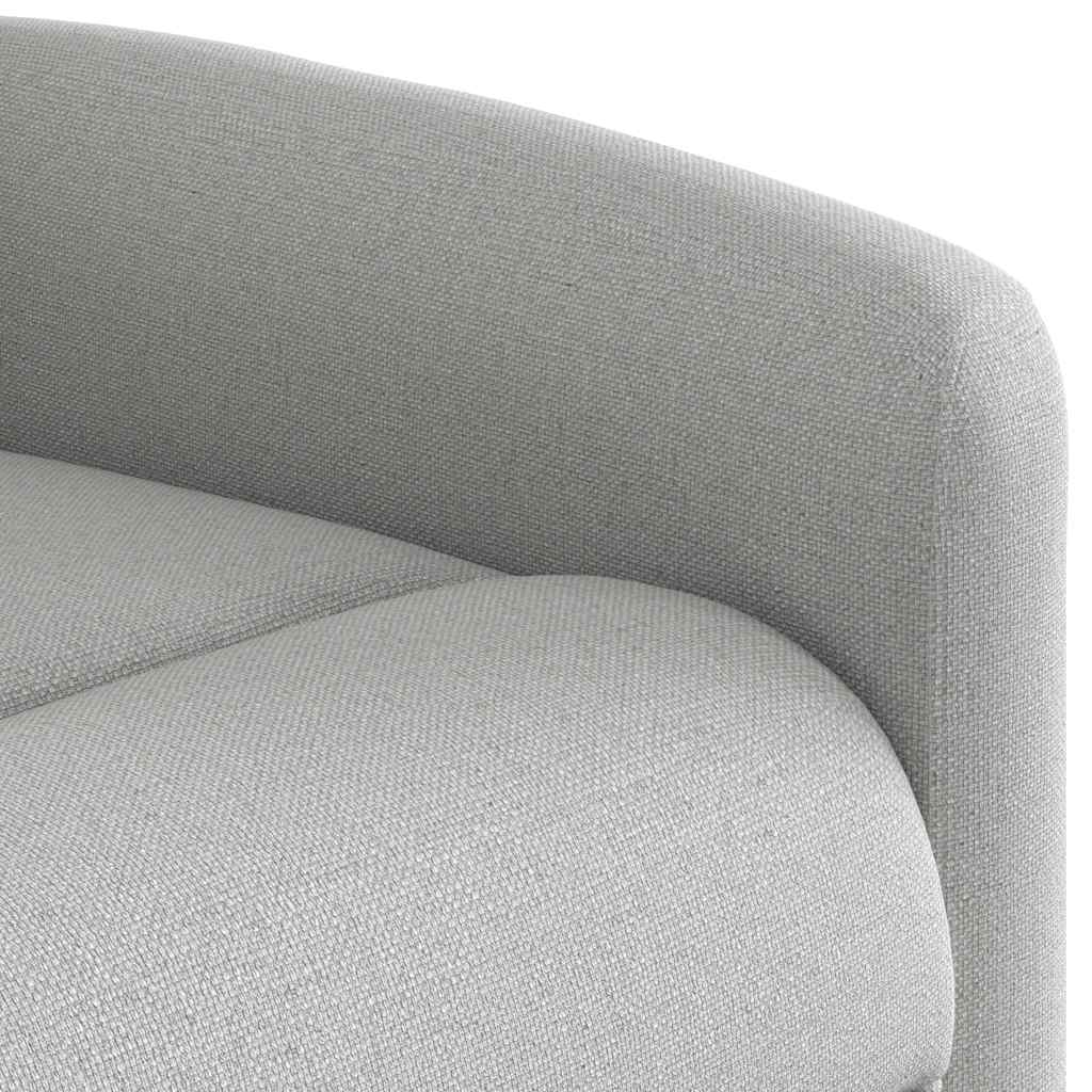 Fauteuil de massage inclinable gris nuage tissu - XIOS