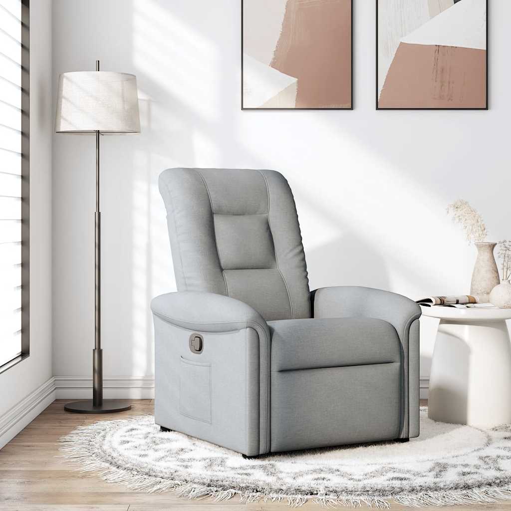 Fauteuil inclinable Gris clair Tissu - XIOS