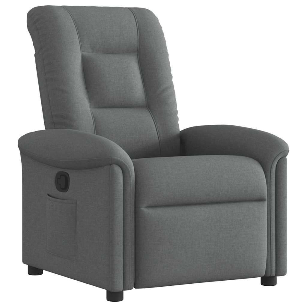 Fauteuil inclinable Gris foncé Tissu - XIOS