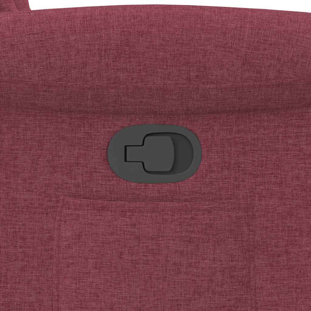 Fauteuil inclinable Rouge bordeaux Tissu - XIOS