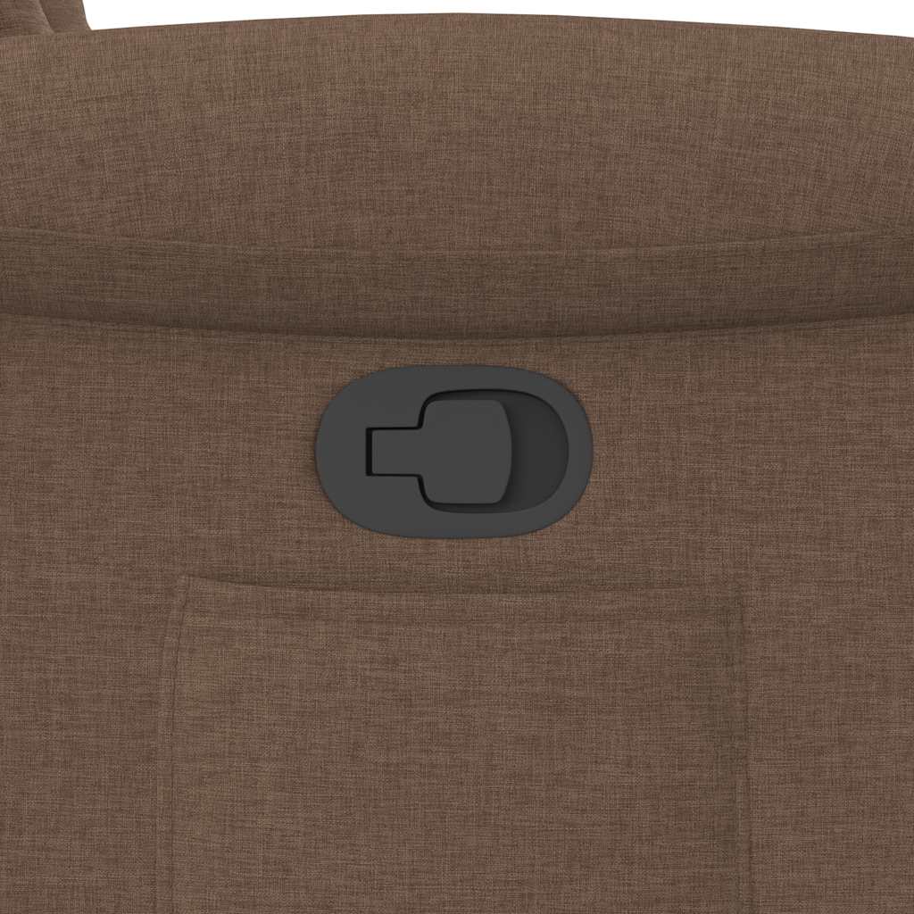 Fauteuil inclinable Marron Tissu - XIOS