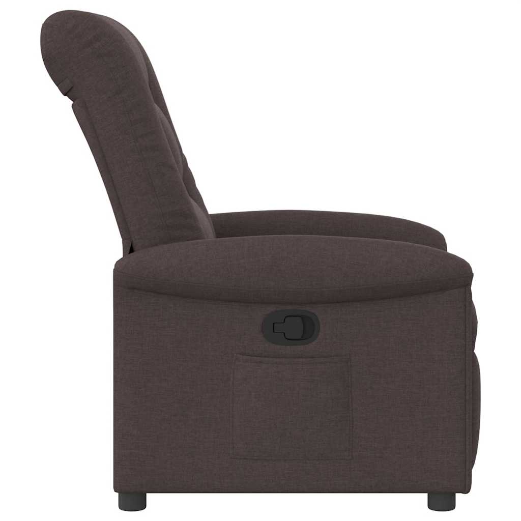 Fauteuil inclinable Marron foncé Tissu - XIOS