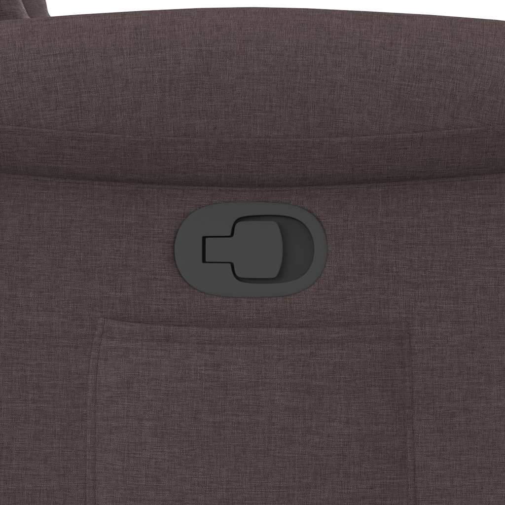 Fauteuil inclinable Marron foncé Tissu - XIOS
