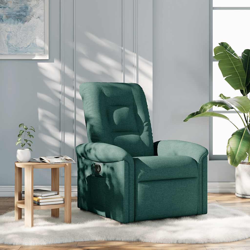 Fauteuil inclinable Vert foncé Tissu - XIOS