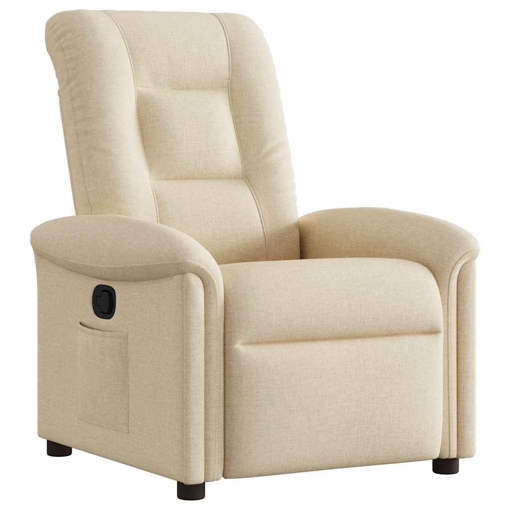 Fauteuil inclinable Crème Tissu - XIOS