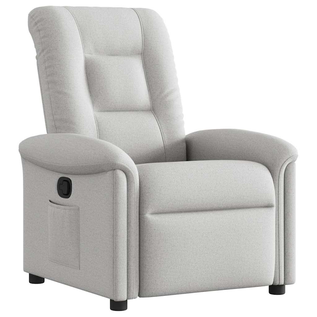 Fauteuil inclinable gris nuage tissu - XIOS