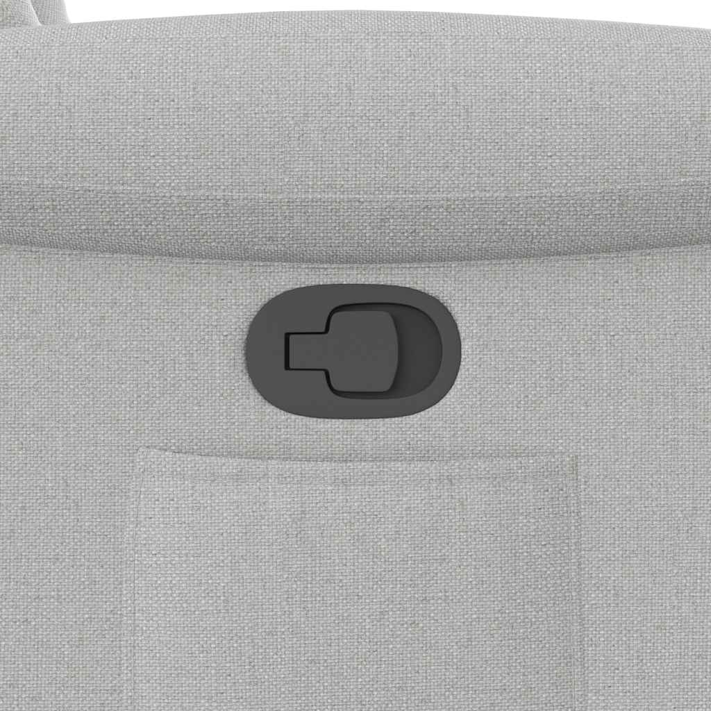 Fauteuil inclinable gris nuage tissu - XIOS