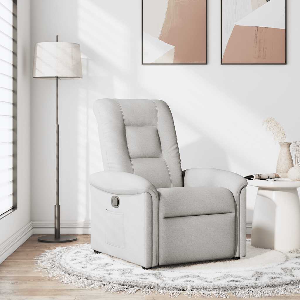 Fauteuil inclinable gris nuage tissu - XIOS