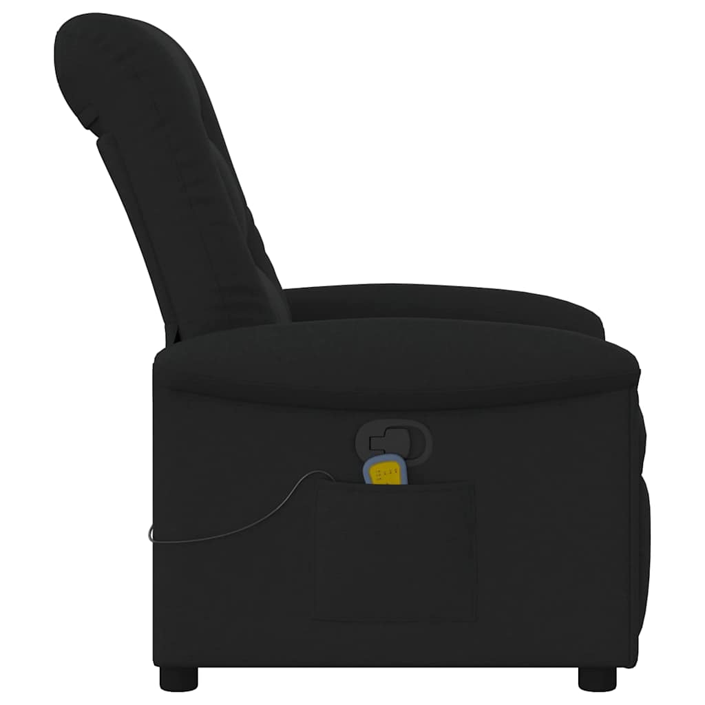 Fauteuil de massage inclinable Noir Tissu - XIOS
