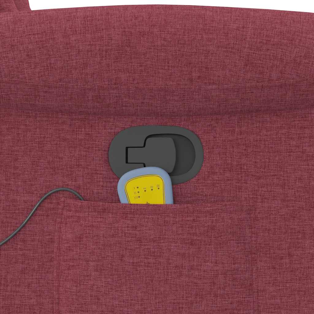 Fauteuil de massage inclinable Rouge bordeaux Tissu - XIOS
