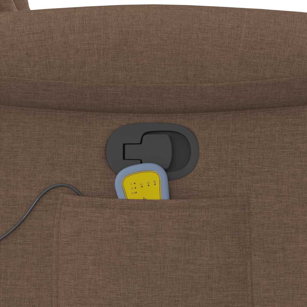 Fauteuil de massage inclinable Marron Tissu - XIOS