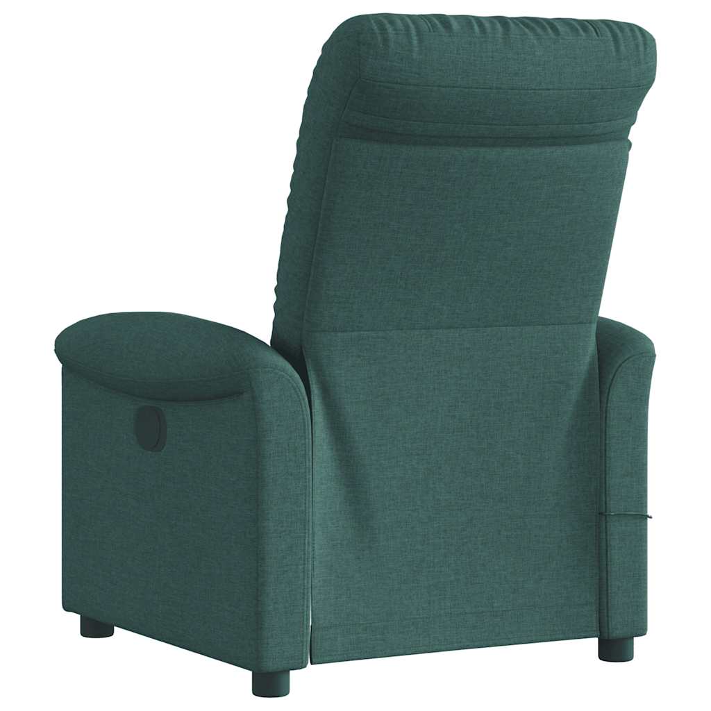 Fauteuil de massage inclinable Vert foncé Tissu - XIOS