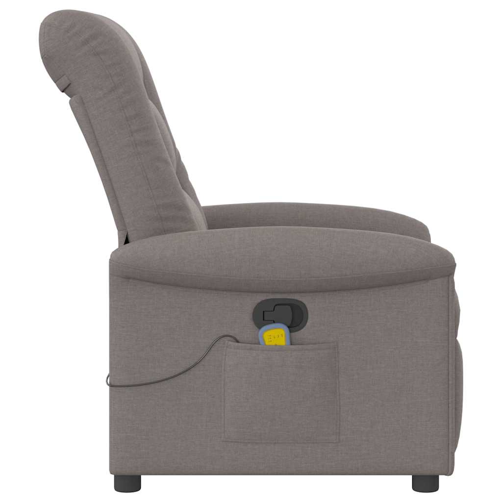 Fauteuil de massage inclinable Taupe Tissu - XIOS