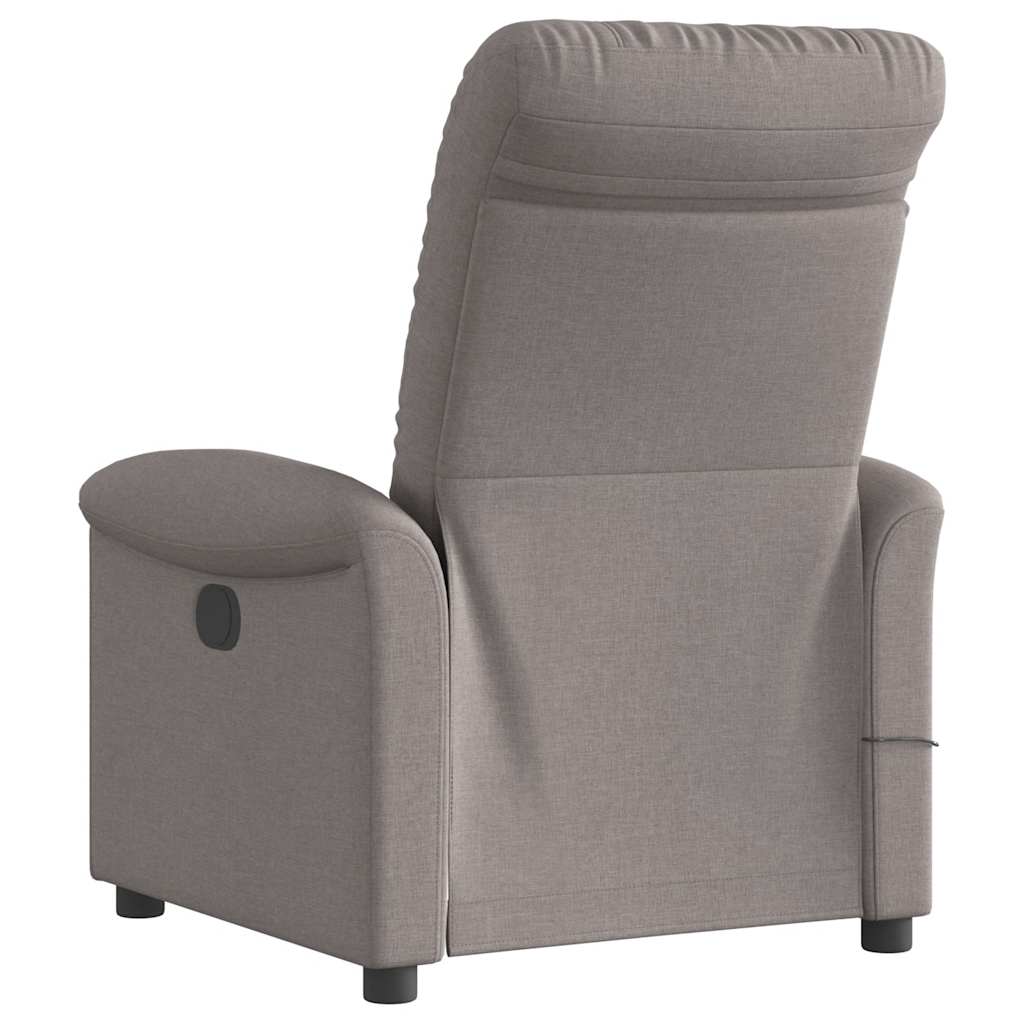 Fauteuil de massage inclinable Taupe Tissu - XIOS