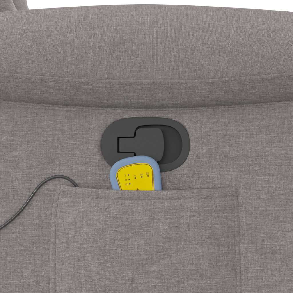 Fauteuil de massage inclinable Taupe Tissu - XIOS