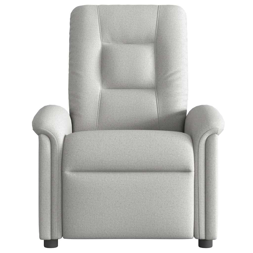 Fauteuil de massage inclinable gris nuage tissu - XIOS