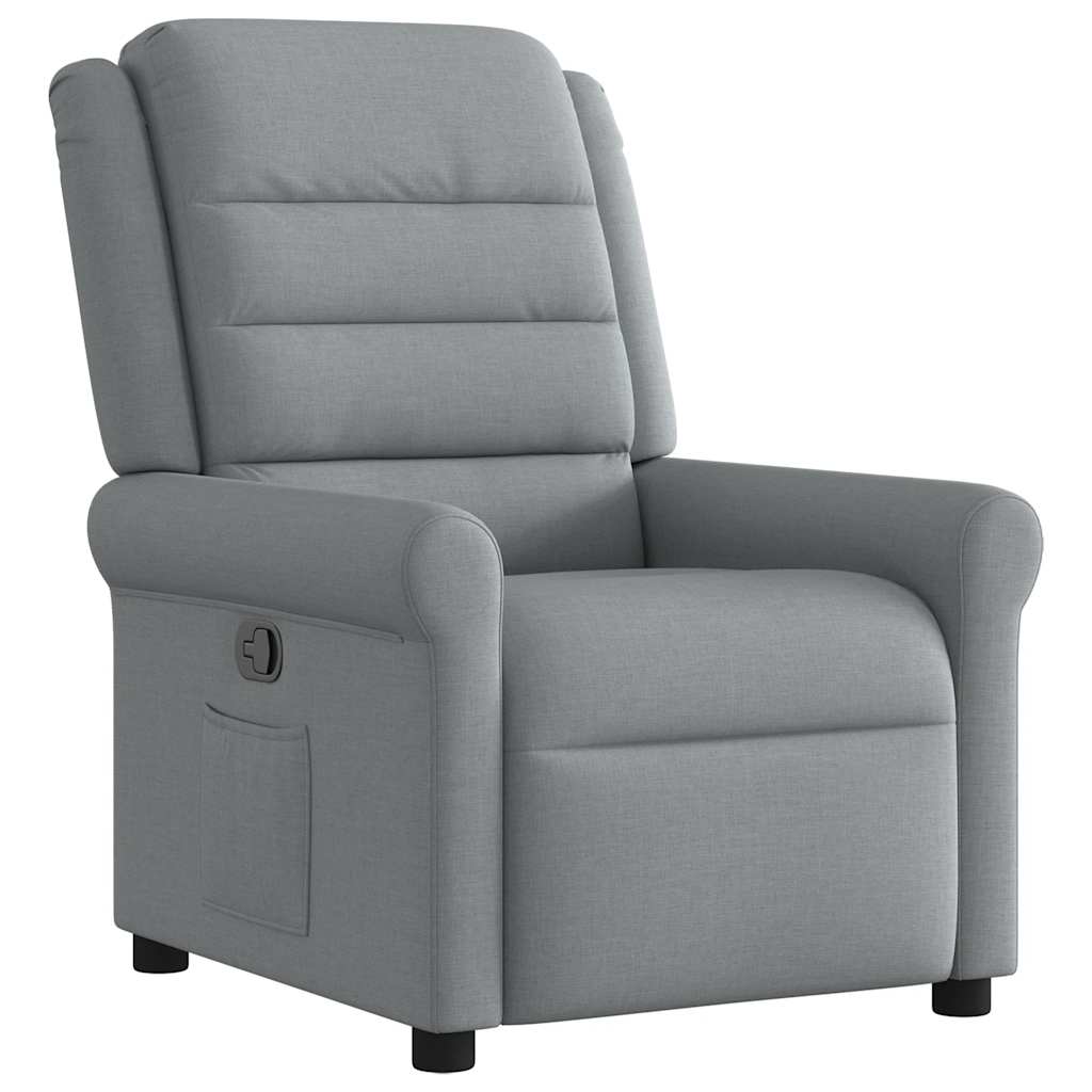Fauteuil inclinable Gris clair Tissu - XIOS
