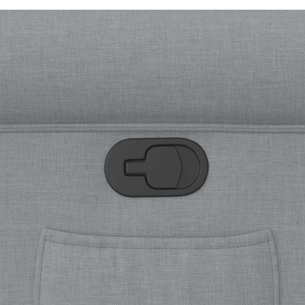 Fauteuil inclinable Gris clair Tissu - XIOS