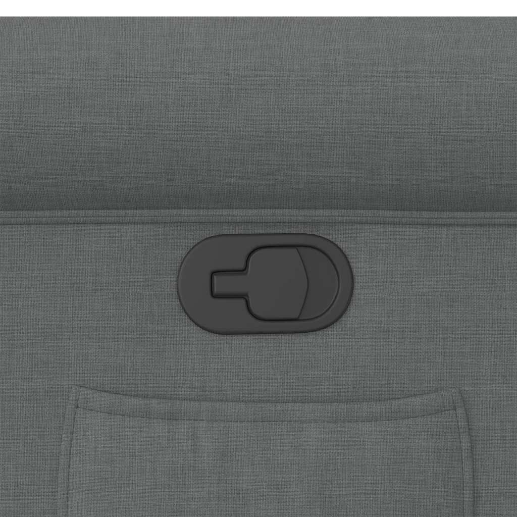 Fauteuil inclinable Gris foncé Tissu - XIOS