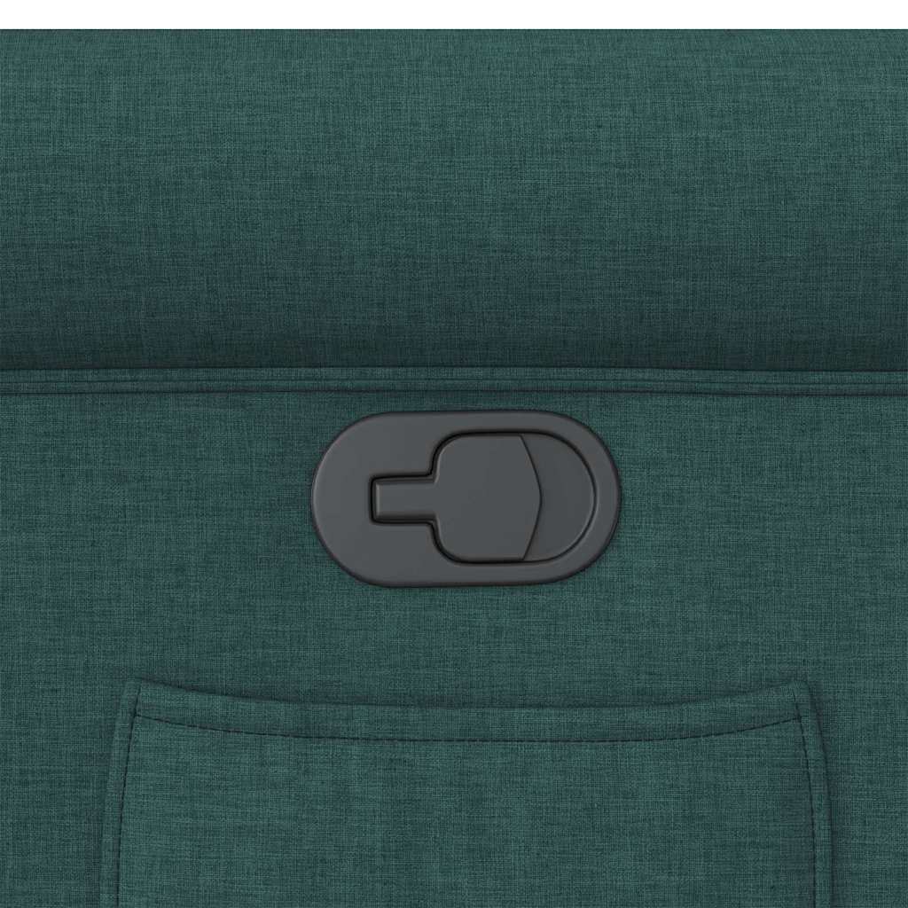 Fauteuil inclinable Vert foncé Tissu - XIOS
