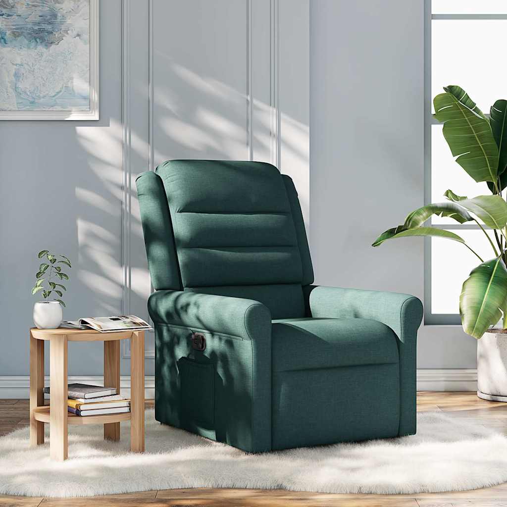 Fauteuil inclinable Vert foncé Tissu - XIOS