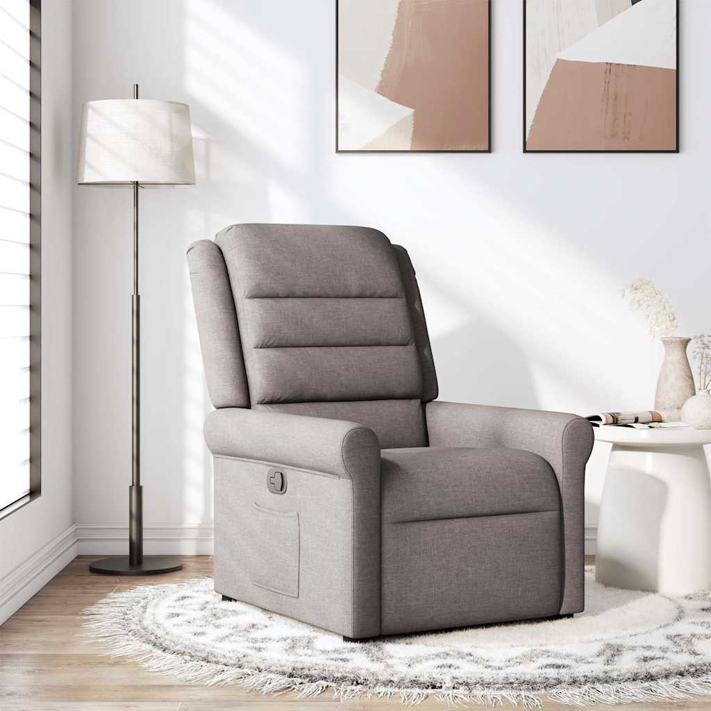 Fauteuil inclinable Taupe Tissu - XIOS