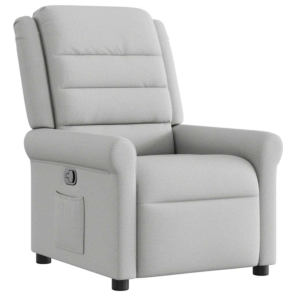 Fauteuil inclinable gris nuage tissu - XIOS