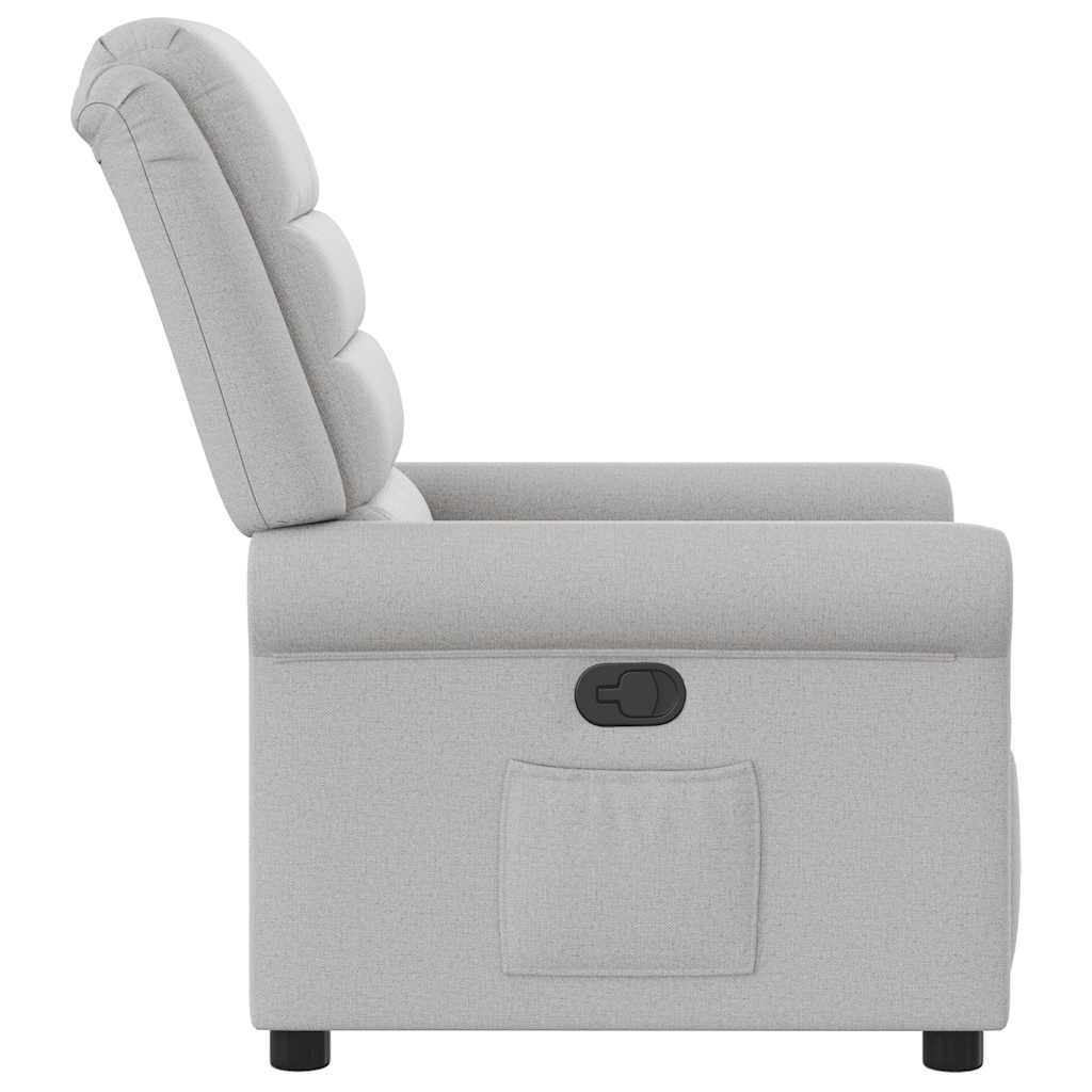 Fauteuil inclinable gris nuage tissu - XIOS