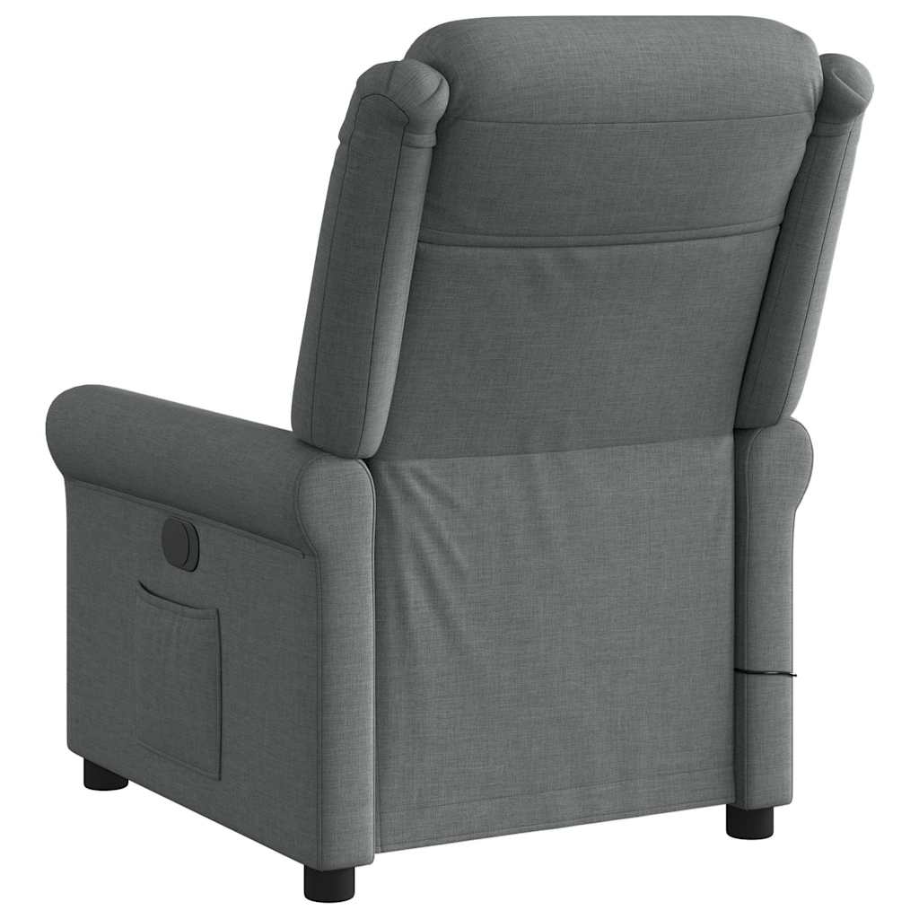 Fauteuil de massage inclinable Gris foncé Tissu - XIOS