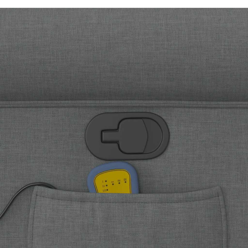 Fauteuil de massage inclinable Gris foncé Tissu - XIOS