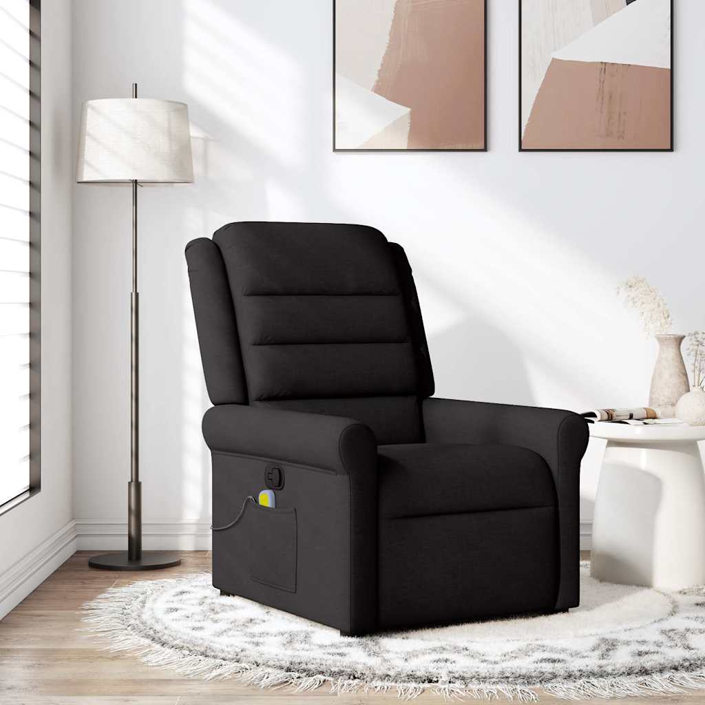Fauteuil de massage inclinable Noir Tissu - XIOS