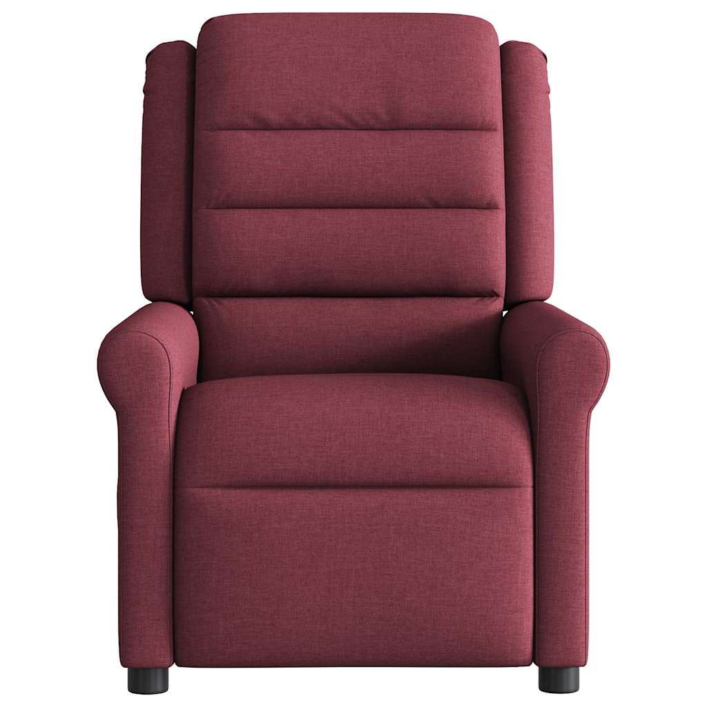 Fauteuil de massage inclinable Rouge bordeaux Tissu - XIOS