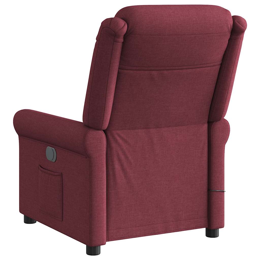 Fauteuil de massage inclinable Rouge bordeaux Tissu - XIOS