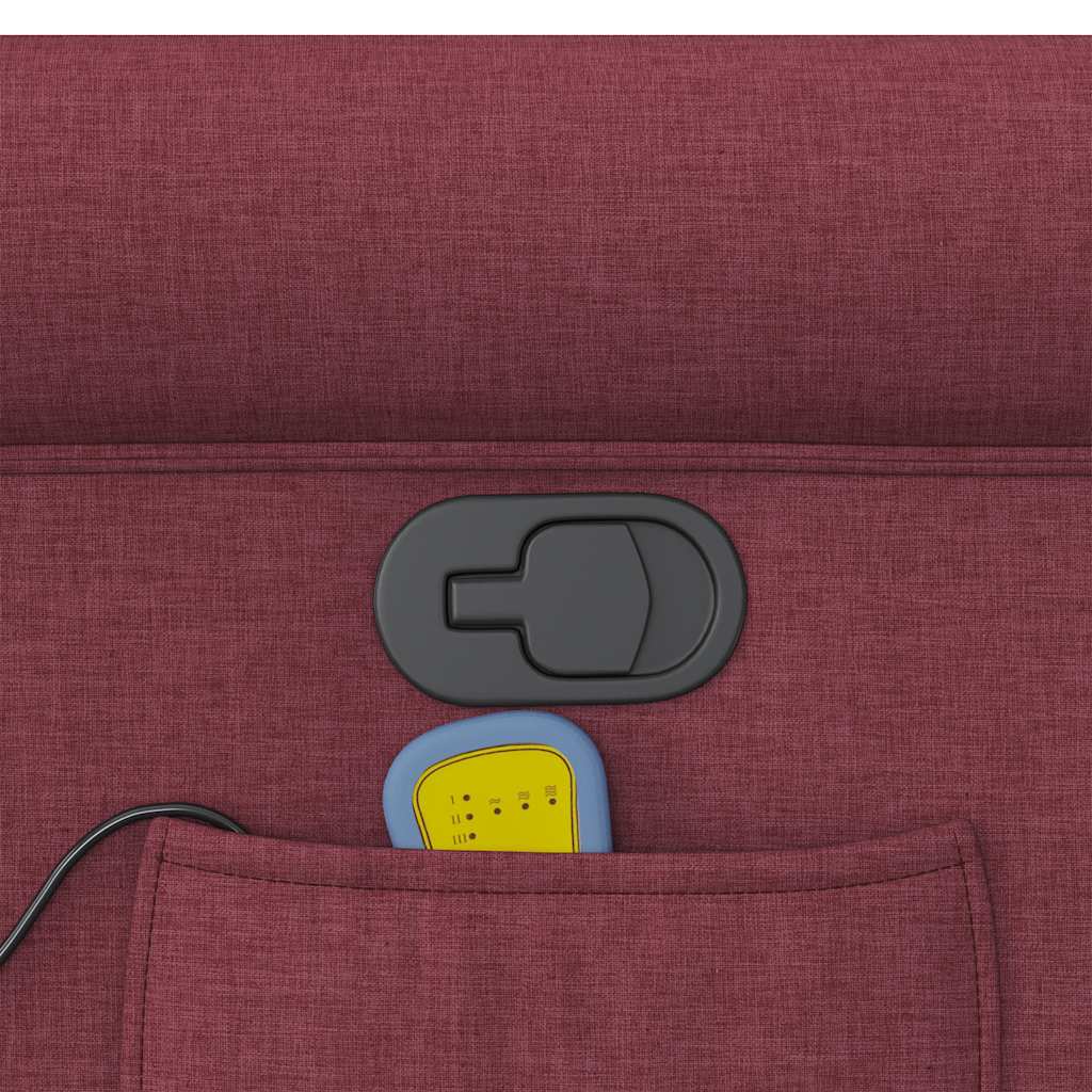 Fauteuil de massage inclinable Rouge bordeaux Tissu - XIOS