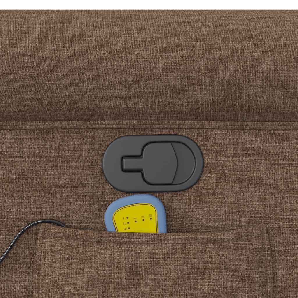Fauteuil de massage inclinable Marron Tissu - XIOS