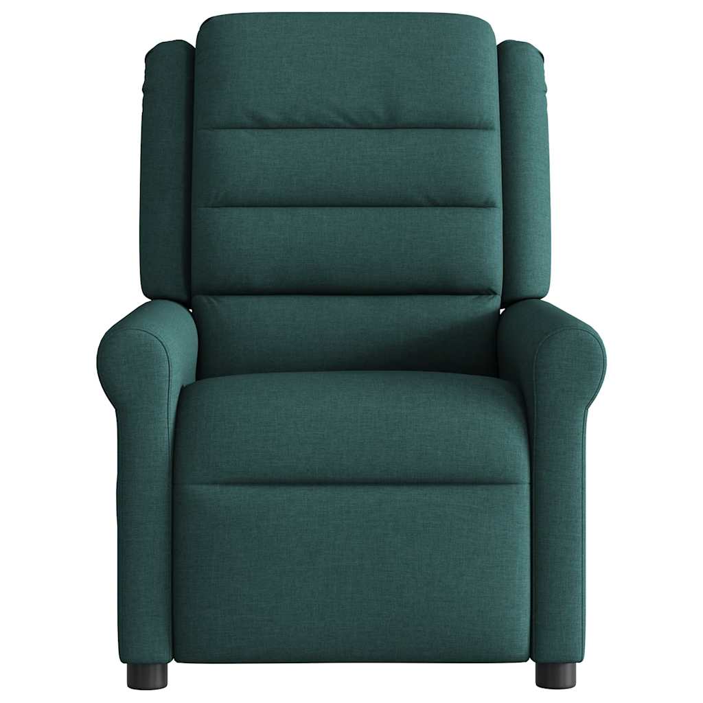 Fauteuil de massage inclinable Vert foncé Tissu - XIOS