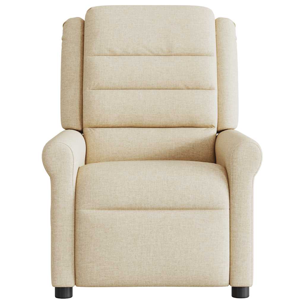 Fauteuil de massage inclinable Crème Tissu - XIOS