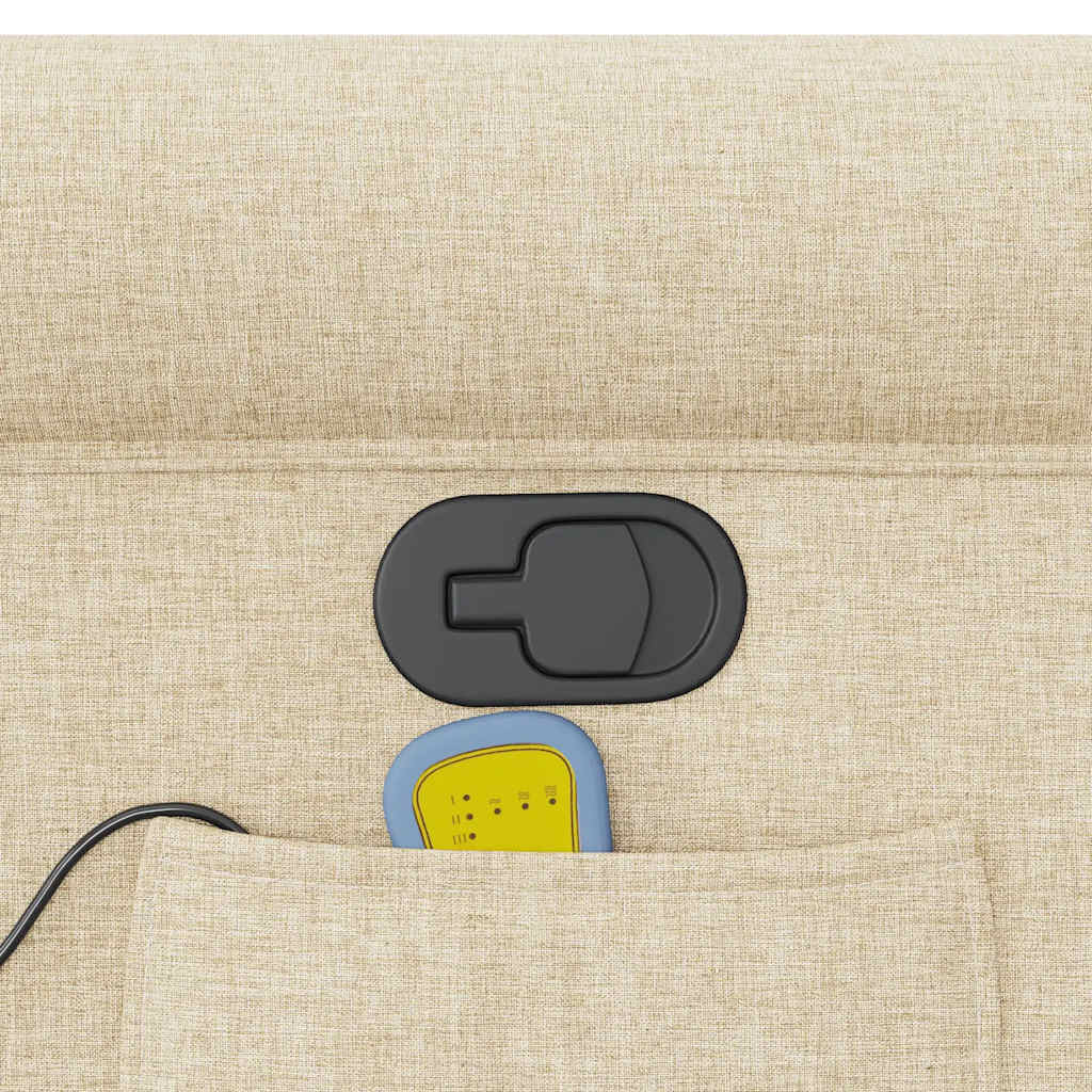 Fauteuil de massage inclinable Crème Tissu - XIOS