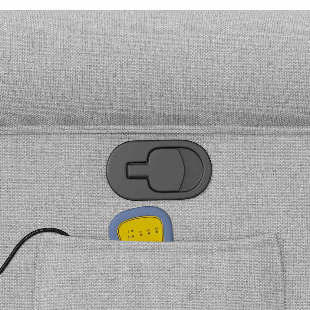 Fauteuil de massage inclinable gris nuage tissu - XIOS