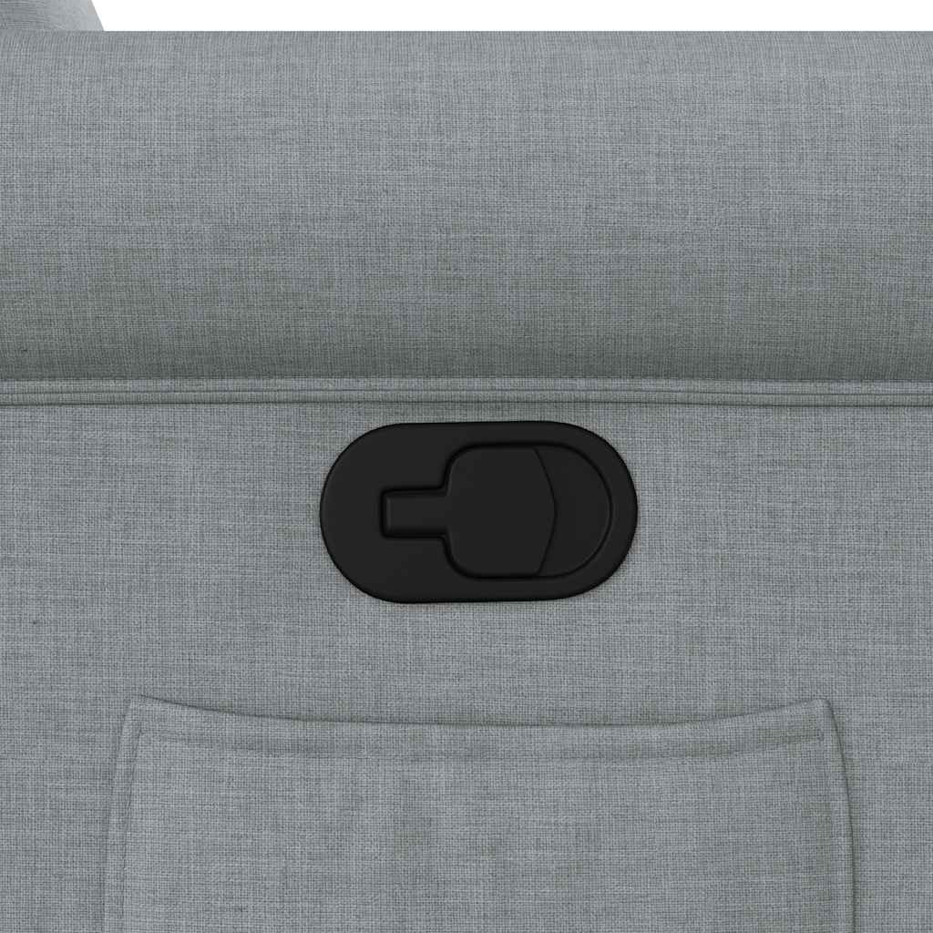 Fauteuil inclinable Gris clair Tissu - XIOS