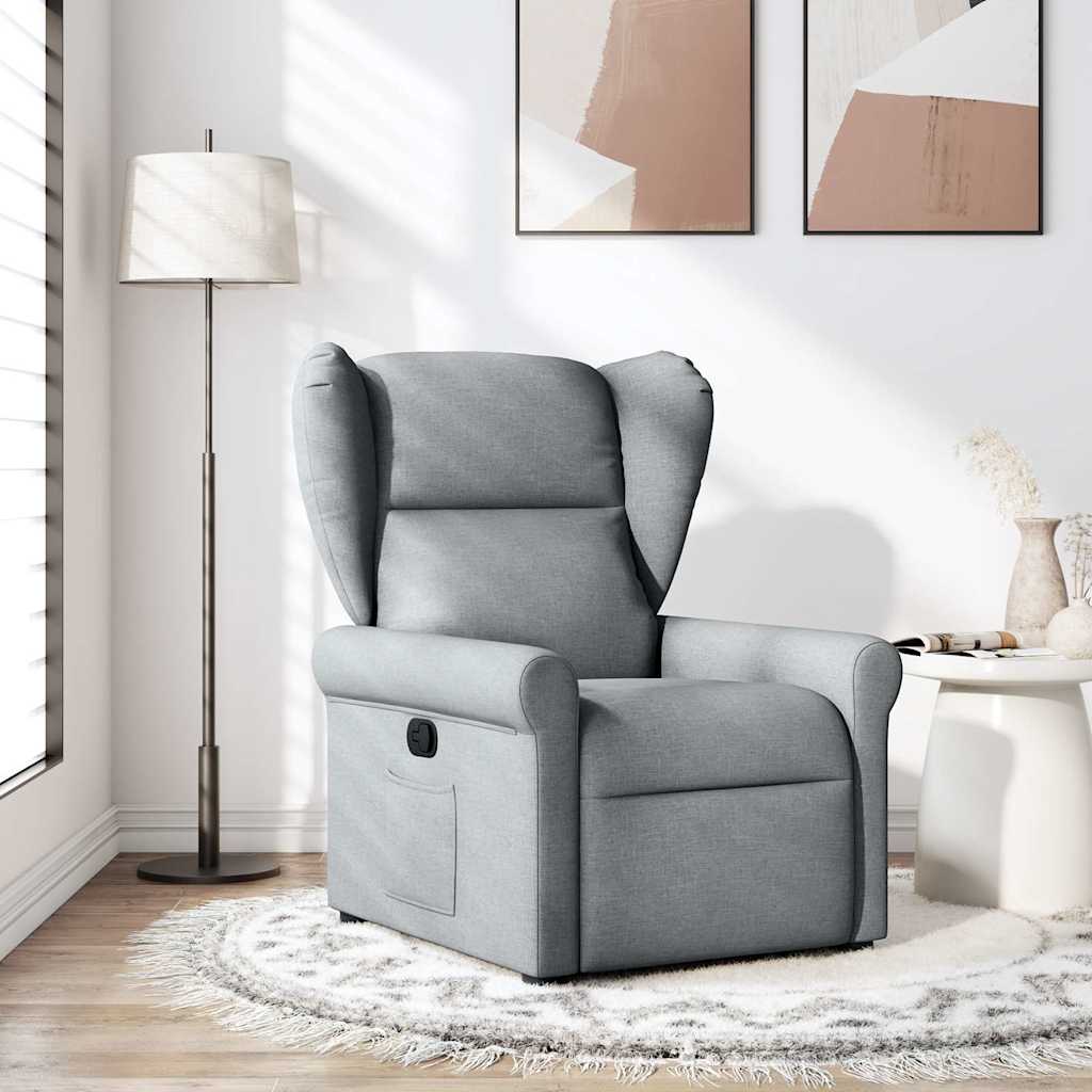 Fauteuil inclinable Gris clair Tissu - XIOS