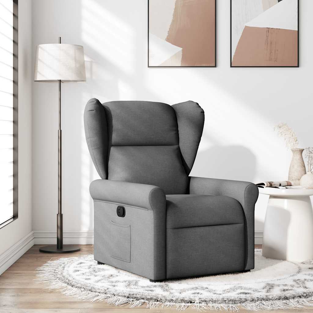 Fauteuil inclinable Gris foncé Tissu - XIOS