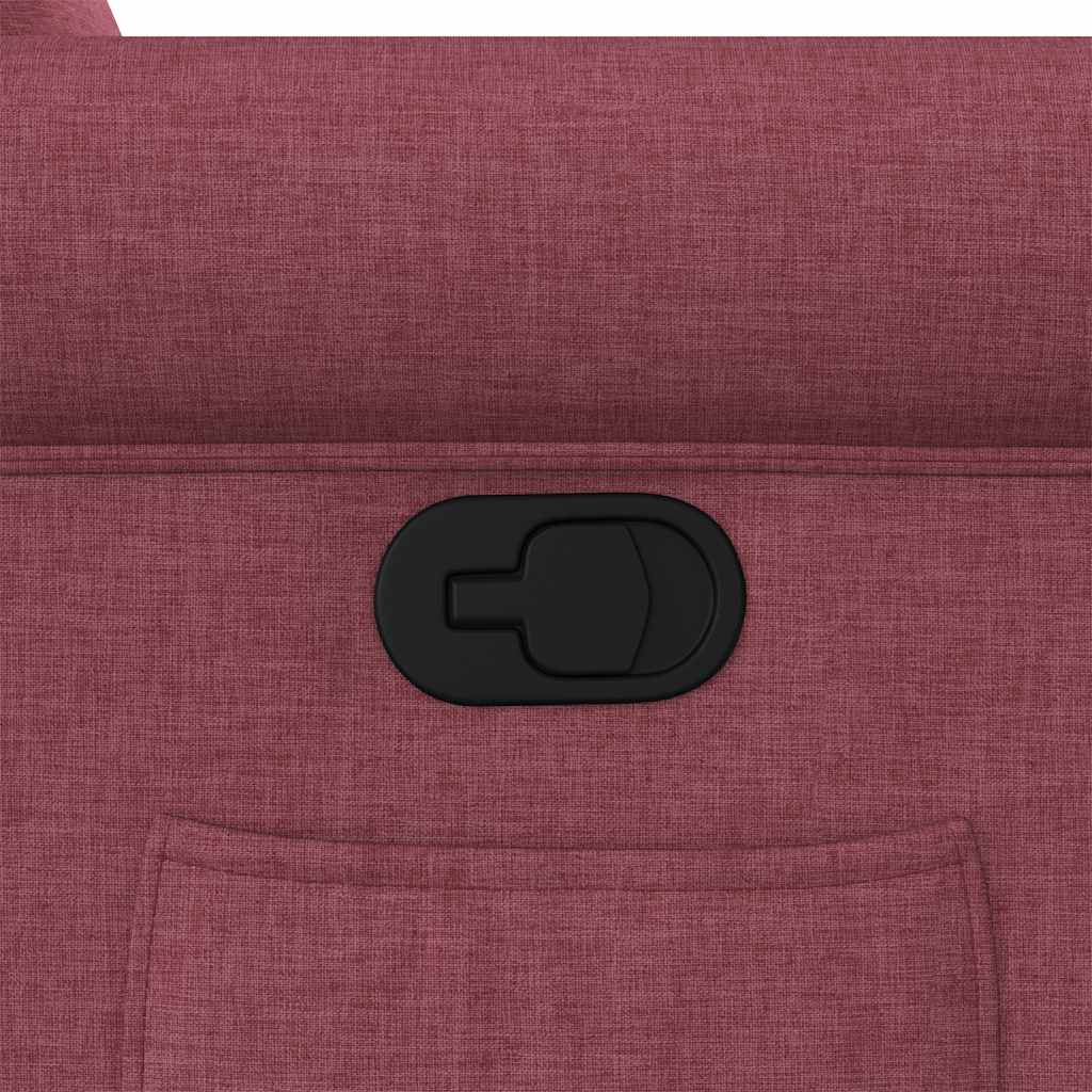 Fauteuil inclinable Rouge bordeaux Tissu - XIOS