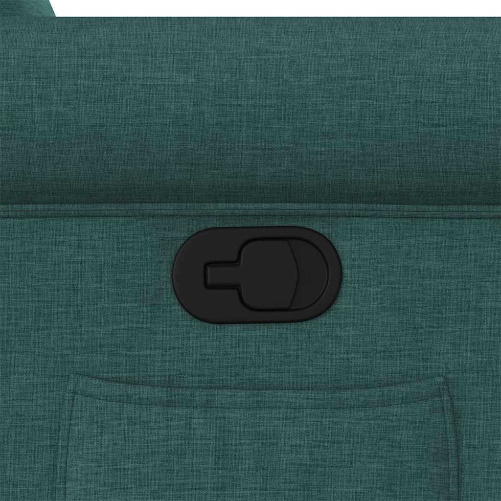 Fauteuil inclinable Vert foncé Tissu - XIOS