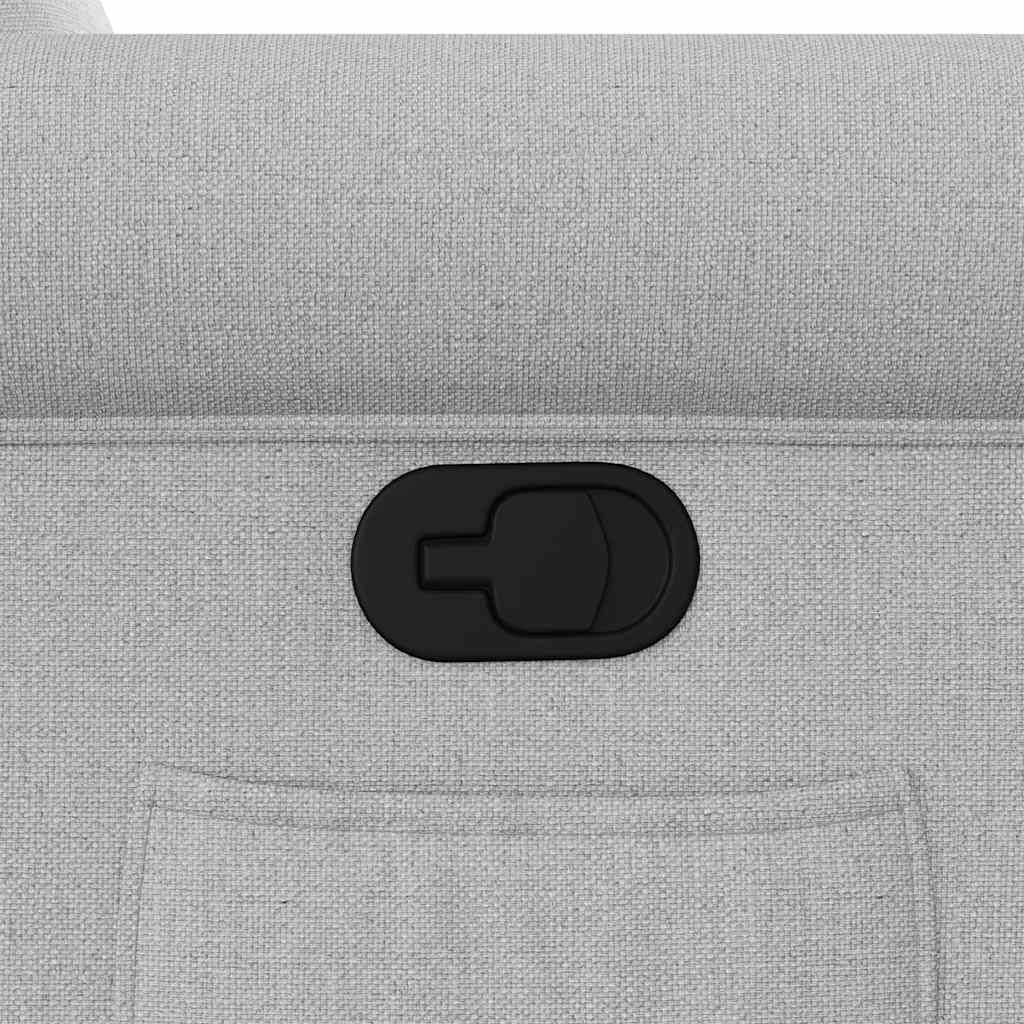 Fauteuil inclinable gris nuage tissu - XIOS
