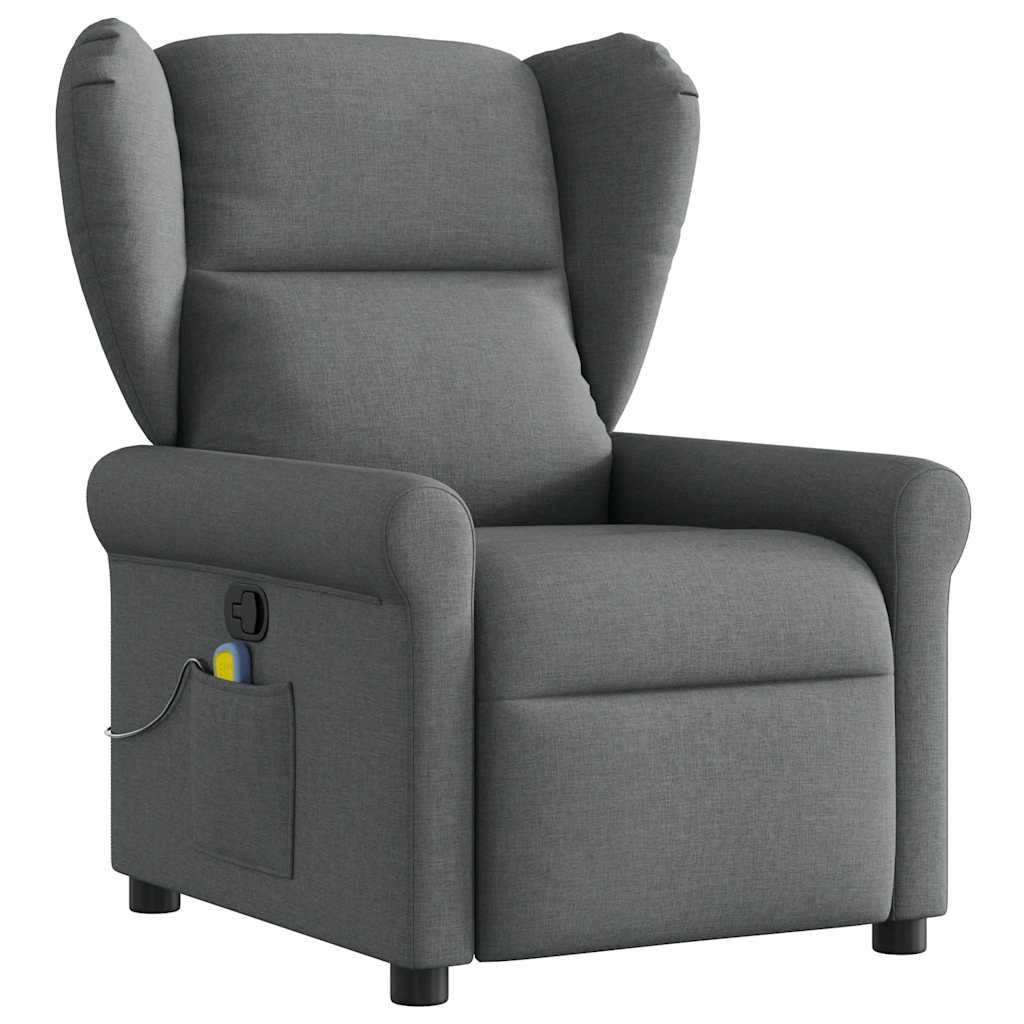 Fauteuil de massage inclinable Gris foncé Tissu - XIOS