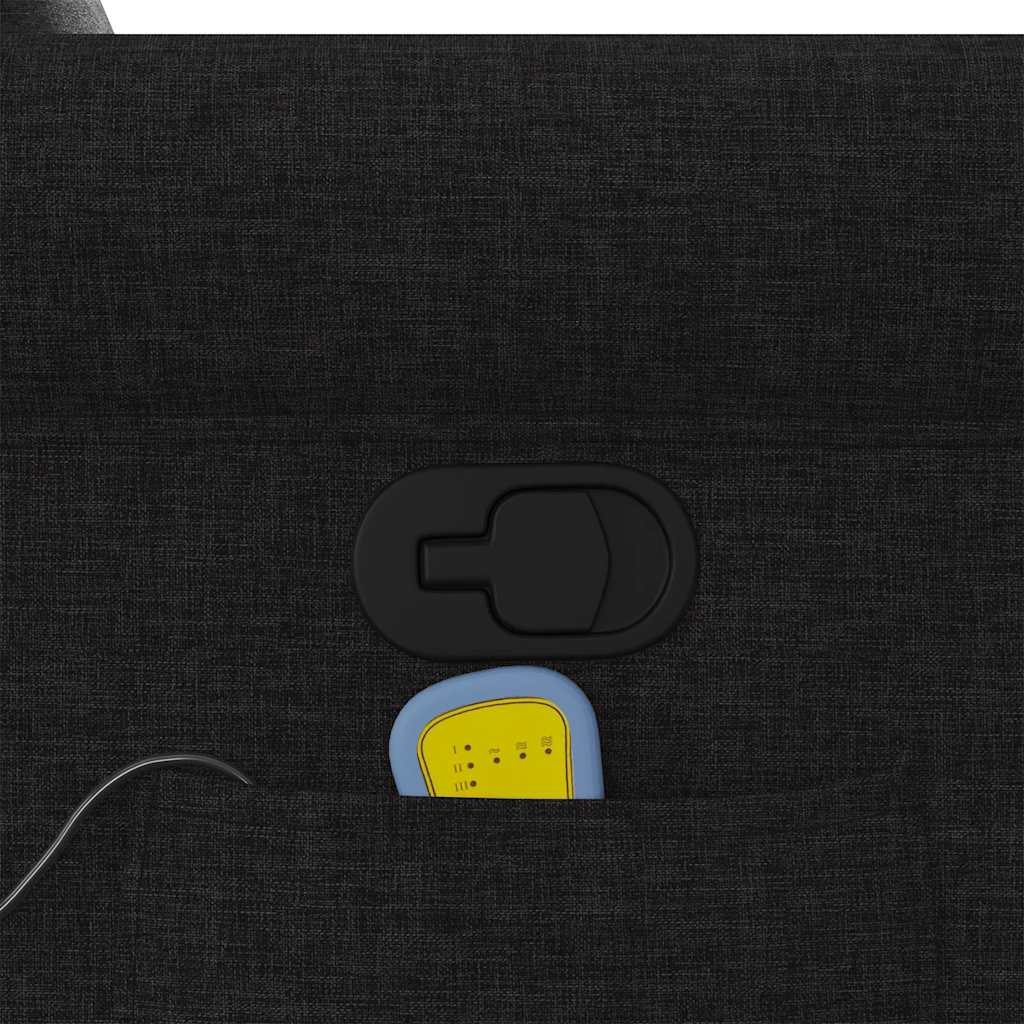 Fauteuil de massage inclinable Noir Tissu - XIOS