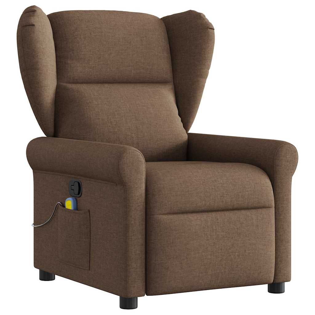 Fauteuil de massage inclinable Marron Tissu - XIOS