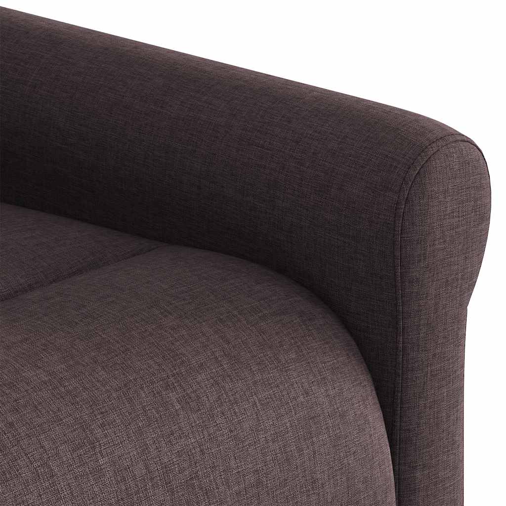 Fauteuil de massage inclinable Marron foncé Tissu - XIOS